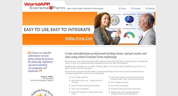 Extreme form for online form building