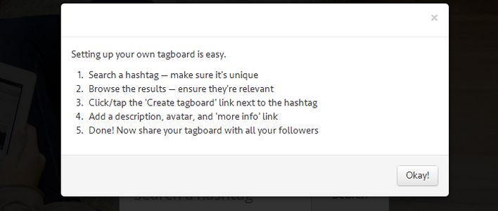 Create Your Own Tagboard